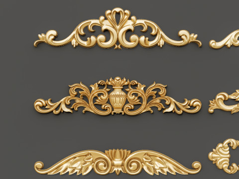 Classic carvings moldings 87 Modello 3D