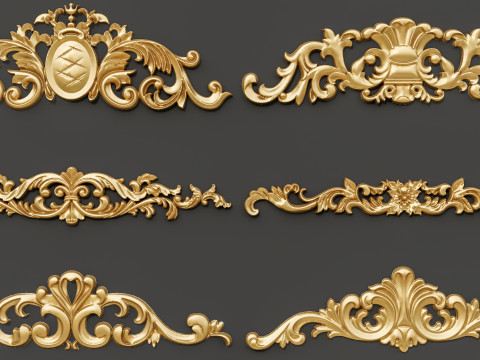 Classic carvings moldings 87 Modello 3D