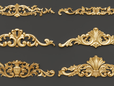Classic carvings moldings 87 Modello 3D