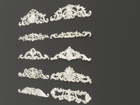 Classic carvings moldings 87 Modello 3D