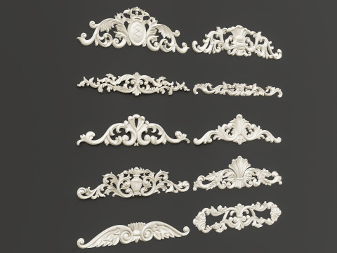 Classic carvings moldings 87 Modello 3D