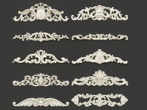 Classic carvings moldings 87 Modello 3D