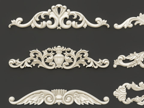 Classic carvings moldings 87 Modello 3D
