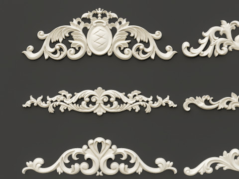 Classic carvings moldings 87 Modello 3D