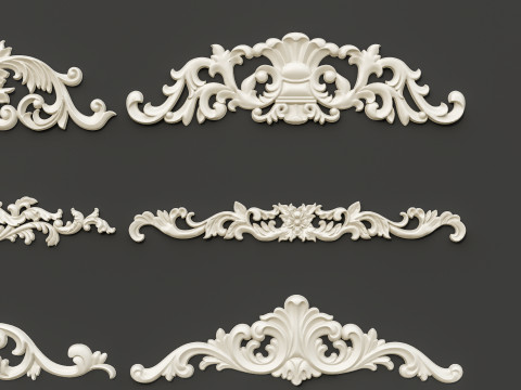 Classic carvings moldings 87 Modello 3D