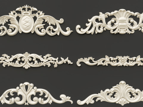 Classic carvings moldings 87 Modello 3D