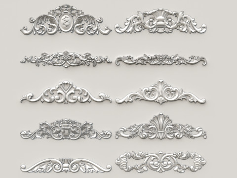 Classic carvings moldings 87 Modello 3D
