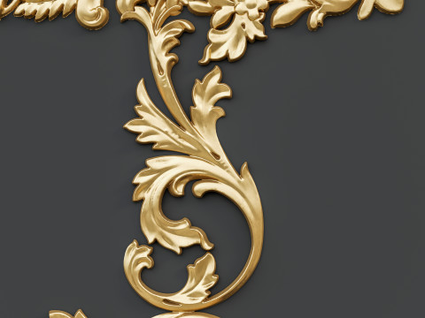 Classic carvings moldings 88 3D Model