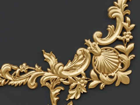 Classic carvings moldings 88 3D Model