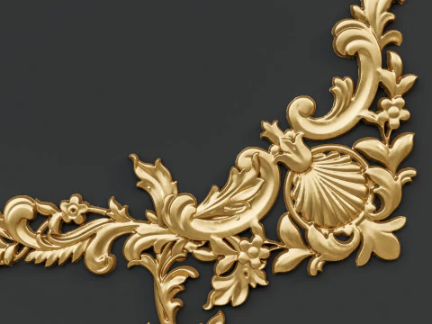 Classic carvings moldings 88 3D Model