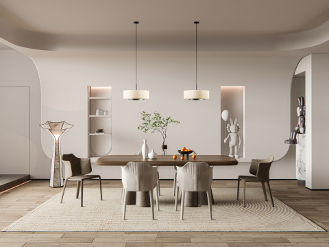 Dining Room 01 3D Model