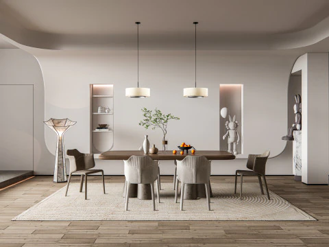 Dining Room 01 3D Model