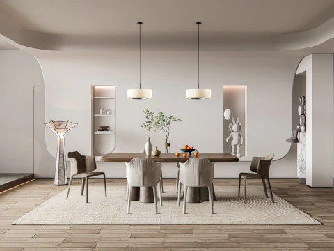 Dining Room 01 3D Model
