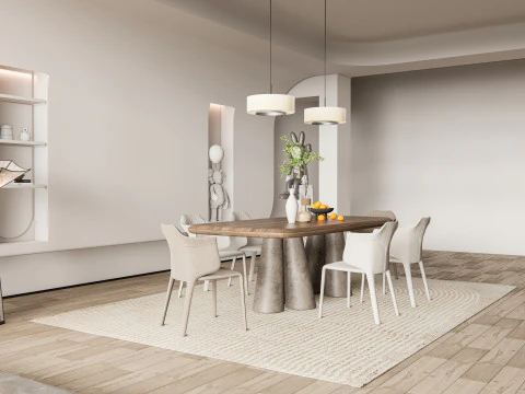 Dining Room 01 3D Model