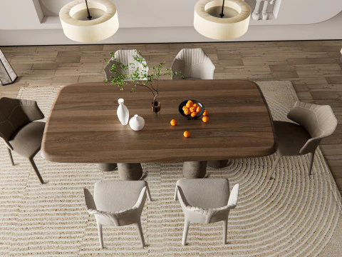 Dining Room 01 3D Model