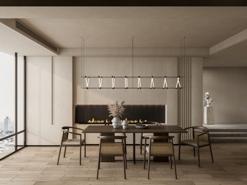 Dining Room 02 Modèle 3D .c4d .max .obj .3ds .fbx .stl .blend 