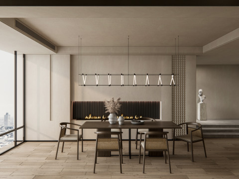 Dining Room 02 3D Model