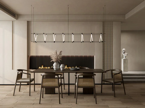 भोजन कक्ष 02 3D मॉडल