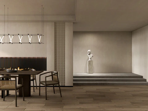 भोजन कक्ष 02 3D मॉडल