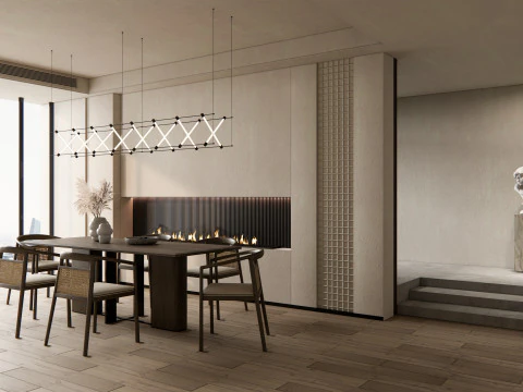 भोजन कक्ष 02 3D मॉडल