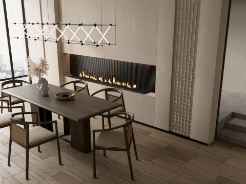 भोजन कक्ष 02 3D मॉडल