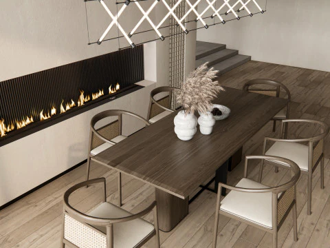 भोजन कक्ष 02 3D मॉडल