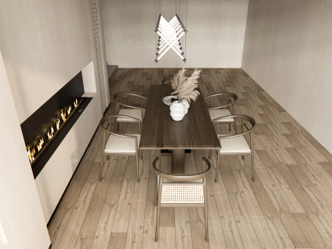 भोजन कक्ष 02 3D मॉडल