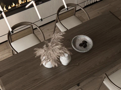 भोजन कक्ष 02 3D मॉडल