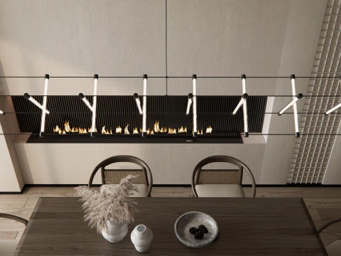 भोजन कक्ष 02 3D मॉडल