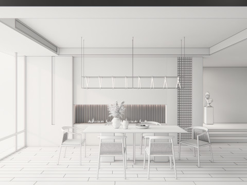 Dining Room 02 Modèle 3D