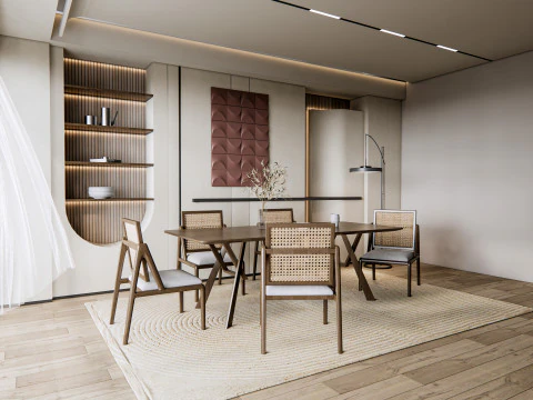 Dining Room 03 3D Model