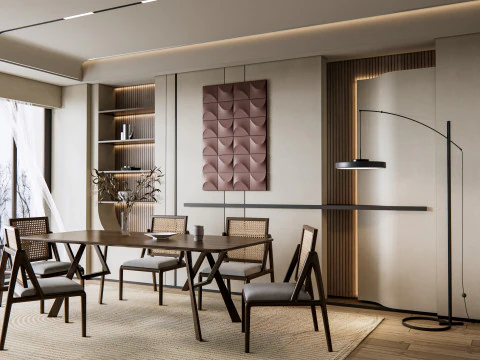 Dining Room 03 3D Model