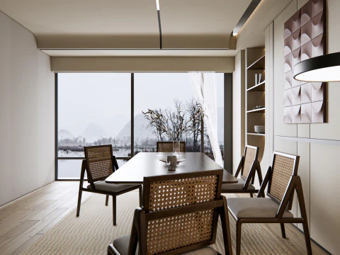 Dining Room 03 3D Model