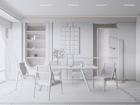 Dining Room 03 Modello 3D