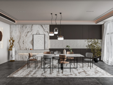 Dining Room 04 3D Model
