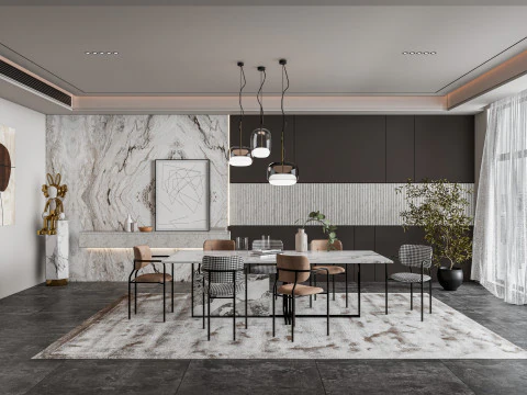 Sala de Jantar 04 Modelo 3D