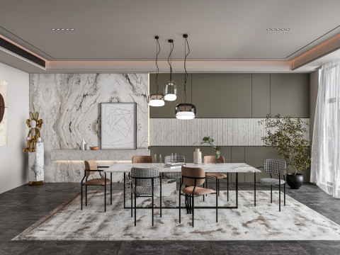 Dining Room 04 3D Model