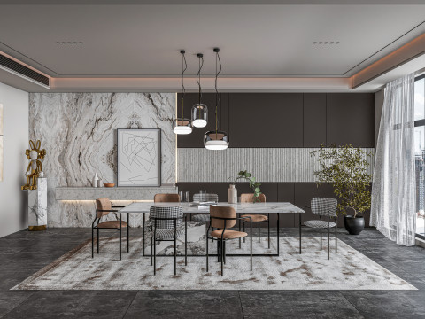 Dining Room 04 3D Model