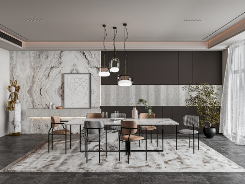 Dining Room 04 3D Model