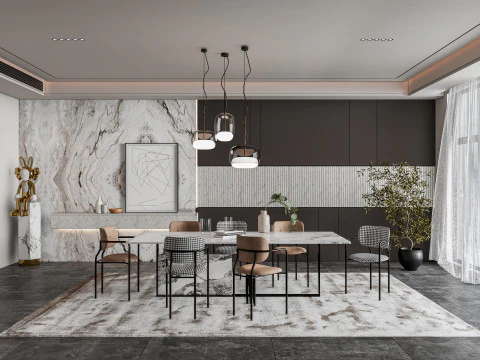 Dining Room 04 3D Model