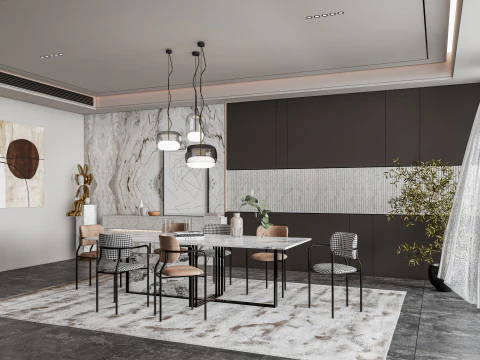 Dining Room 04 3D Model