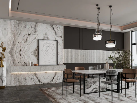 Dining Room 04 3D Model