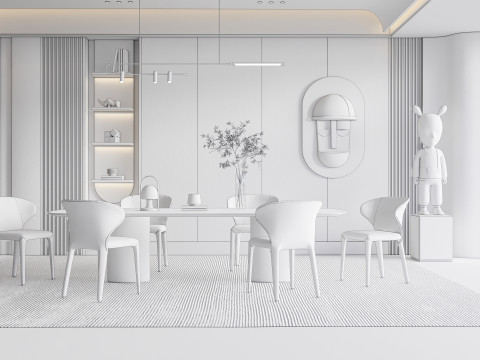 Dining Room 06 Modello 3D