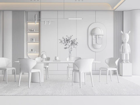 Sala da pranzo 06 Modello 3D