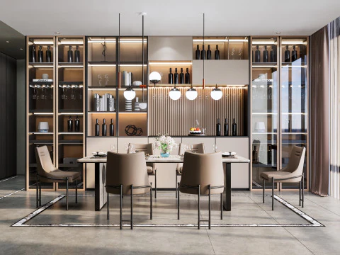 Sala da pranzo 07 Modello 3D