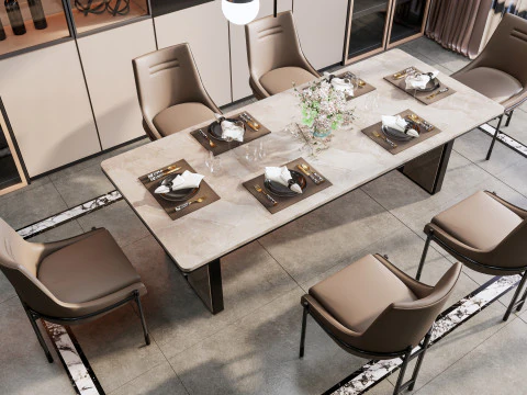 Sala da pranzo 07 Modello 3D