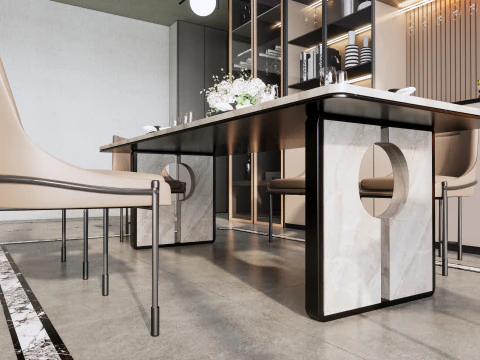 Sala da pranzo 07 Modello 3D