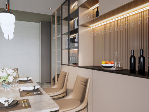 Dining Room 07 3D मॉडल