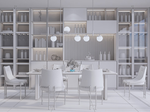Dining Room 07 3D मॉडल
