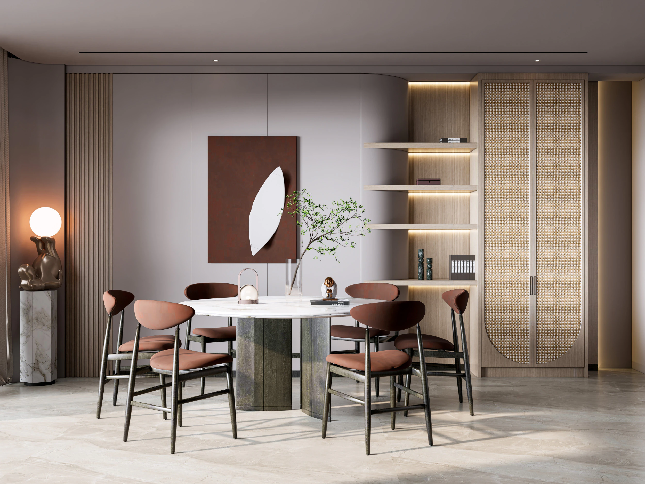 Eetkamer 08 3D Model .c4d .max .obj .3ds .fbx .stl .blend 